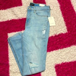 Light wash jeans